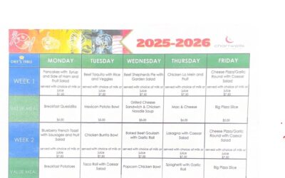 Cafeteria Menu 2025-2026